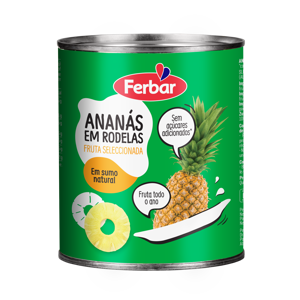 5866 Ananás Rodelas Em Sumo Natural LT 1Kg Nova Imagem